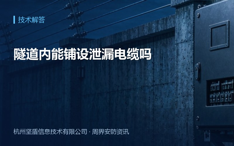 隧道内能铺设泄漏电缆吗