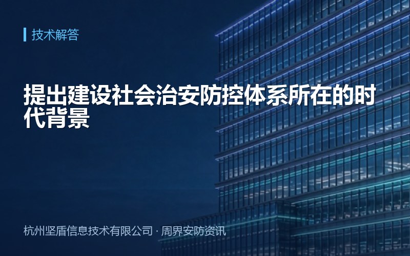 提出建设社会治安防控体系所在的时代背景
