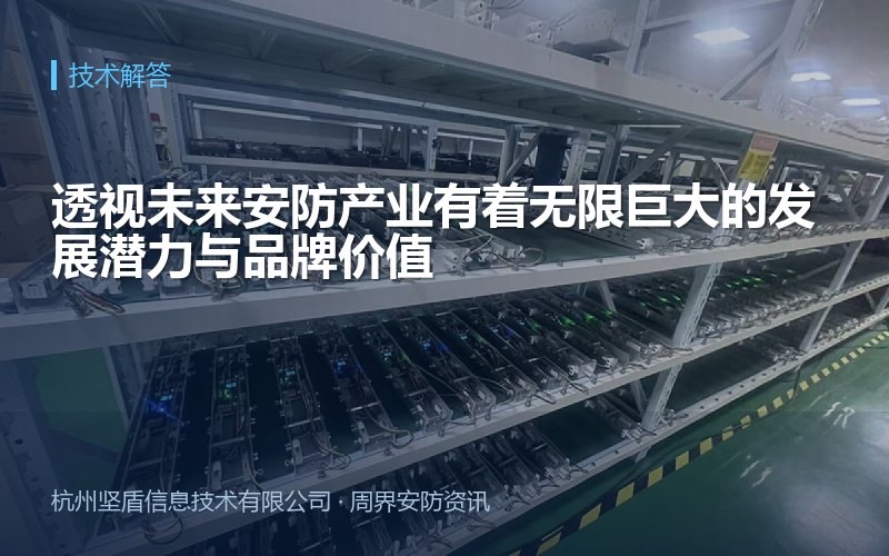 透视未来安防产业有着无限巨大的发展潜力与品牌价值